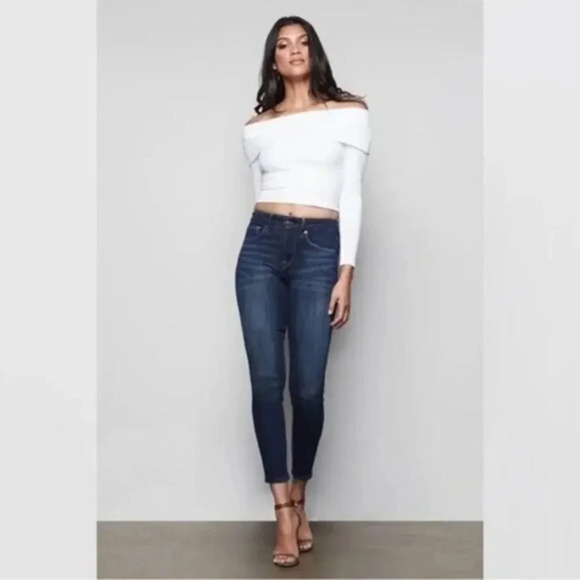 Good American Good Legs Crop Jeans Size 25 - Picture 1 of 7